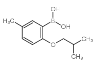 2-异丁氧基-5-甲基苯基硼酸结构式