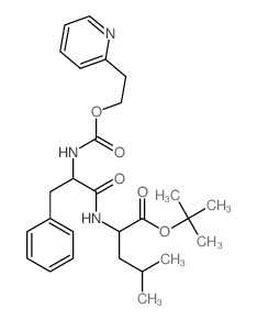 tert-butyl 4-methyl-2-[[3-phenyl-2-(2-pyridin-2-ylethoxycarbonylamino)propanoyl]amino]pentanoate Structure