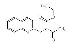 Ethyl 3-oxo-2-(2-quinolinylmethyl)butanoate Structure