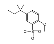 2-methoxy-5-(2-methylbutan-2-yl)benzenesulfonyl chloride Structure