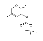 tert-butyl ((2R,3R)-2,5-dimethyl-3,6-dihydro-2H-pyran-3-yl)carbamate Structure