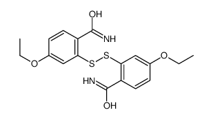 2-[(2-carbamoyl-5-ethoxyphenyl)disulfanyl]-4-ethoxybenzamide Structure