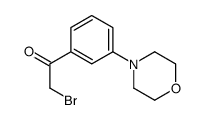 2-溴-1-(3-吗啉-4-苯基)-乙酮结构式