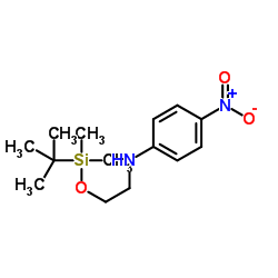 N-(2-{[Dimethyl(2-methyl-2-propanyl)silyl]oxy}ethyl)-4-nitroaniline Structure