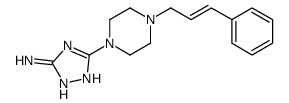 3-[4-(3-phenylprop-2-enyl)piperazin-1-yl]-1H-1,2,4-triazol-5-amine Structure