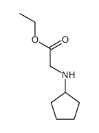 Glycine, N-cyclopentyl-, ethyl ester Structure
