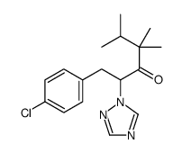 1-(4-chlorophenyl)-4,4,5-trimethyl-2-(1,2,4-triazol-1-yl)hexan-3-one结构式