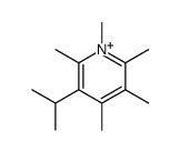 1,2,3,4,6-pentamethyl-5-propan-2-ylpyridin-1-ium Structure