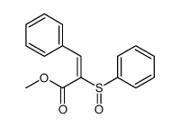 methyl 2-(benzenesulfinyl)-3-phenylprop-2-enoate Structure