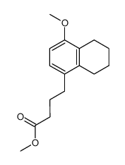 methyl γ-(8-methoxy-1,2,3,4-tetrahydro-5-naphthyl)butyrate结构式