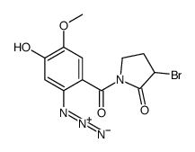 1-(2-azido-4-hydroxy-5-methoxybenzoyl)-3-bromopyrrolidin-2-one Structure