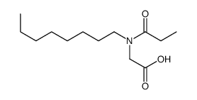 2-[octyl(propanoyl)amino]acetic acid Structure