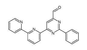 2-phenyl-6-(6-pyridin-2-ylpyridin-2-yl)pyrimidine-4-carbaldehyde结构式