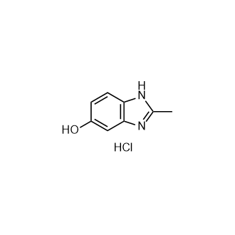 2-甲基-1H-苯并[d]咪唑-5-醇盐酸盐结构式