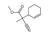 methyl ()-1-α-cyano-α-methylcyclohexene-1-acetate Structure