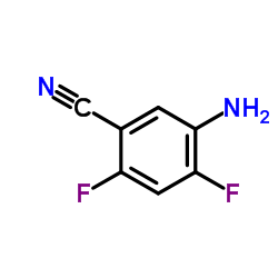 5-Amino-2,4-difluorobenzonitrile Structure
