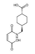 (1r,4r)-4-((3-carboxyacrylamido)methyl)cyclohexane-1-carboxylic acid Structure