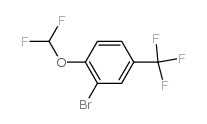2-溴-1-二氟甲氧基-4-三氟甲苯结构式