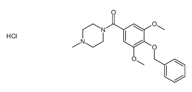 (3,5-dimethoxy-4-phenylmethoxyphenyl)-(4-methylpiperazin-1-yl)methanone,hydrochloride结构式