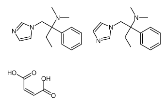 (Z)-but-2-enedioic acid,1-imidazol-1-yl-N,N-dimethyl-2-phenylbutan-2-amine结构式