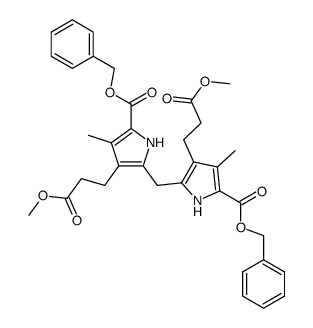 dibenzyl 3,3'-bis-(2-methoxycarbonylethyl)-4,4'-dimethyl-2,2'-methylenedipyrrole-5,5'-dicarboxylate Structure