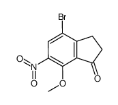 4-bromo-7-methoxy-6-nitroindan-1-one Structure