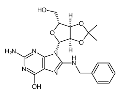 8-benzylamino-2',3'-O-isopropylideneguanosine Structure