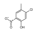 2-硝基-4-甲基-5-氯苯酚结构式