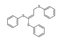 1,1,3-三(苯基硫代)-1-丙烯结构式