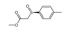 (R)-(+)-methyl-α-(para-tolylsulfinyl) acetate结构式