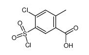 4-chloro-5-(chlorosulfonyl)-2-methylbenzoic acid Structure