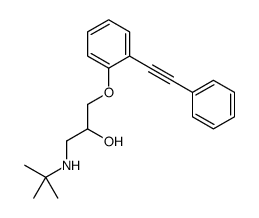 1-(tert-butylamino)-3-[2-(2-phenylethynyl)phenoxy]propan-2-ol结构式