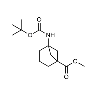 5-((叔丁氧羰基)氨基)双环[3.1.1]庚烷-1-羧酸甲酯结构式