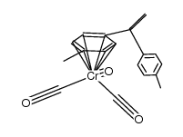 (1,1-di(p-tolyl)ethylene)tricarbonylchromium Structure