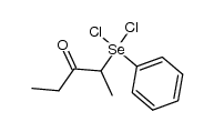 2-(dichloro(phenyl)-l4-selanyl)pentan-3-one结构式