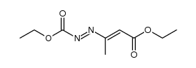 ethyl 2-(4-ethoxy-4-oxobut-2-en-2-yl)diazenecarboxylate结构式