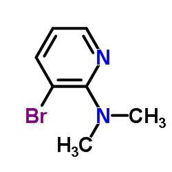 3-溴-N,N-二甲基吡啶-2-胺结构式