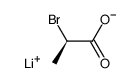(R)-2-bromopropionic acid lithium salt Structure