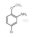 5-溴-2-甲氧基苯胺盐酸盐结构式