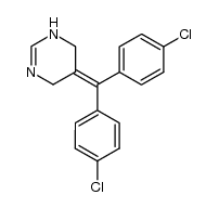 5-[bis(4-chlorophenyl)methylene]-1,4,5,6-tetrahydropyrimidine Structure