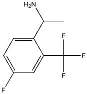 1-[4-FLUORO-2-(TRIFLUOROMETHYL)PHENYL]ETHAN-1-AMINE结构式