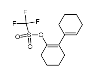 [1,1'-bi(cyclohexane)]-1,1'-dien-2-yl trifluoromethanesulfonate Structure