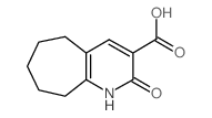 2-OXO-2,5,6,7,8,9-HEXAHYDRO-1H-CYCLOHEPTA[B]-PYRIDINE-3-CARBOXYLIC ACID结构式