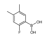 2-Fluoro-4,5-dimethylphenylboronic acid结构式