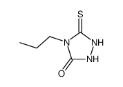4-propyl-5-thioxo-[1,2,4]triazolidin-3-one结构式