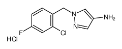 4-Amino-1-(2-chloro-4-fluorobenzyl)pyrazole Hydrochloride Structure