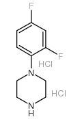 1-(2,4-二氟苯基)哌嗪双盐酸盐结构式