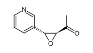 Ethanone, 1-[3-(3-pyridinyl)oxiranyl]-, trans- (9CI) structure