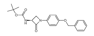 (benzyloxy-4 phenyl)-1 <(tert.butoxycarbonyl) amino>-3 azetidinone-2 (3-S) Structure