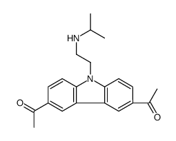 1,1-(9-(2-(异丙基氨基)乙基)-9h-咔唑-3,6-二基)二乙酮结构式